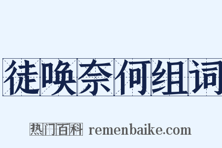 徒唤奈何组词是什么意思的图片